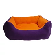 Molly 'S' (80x70cm) lila-narancs polár kutyafekhely 