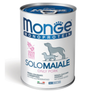 Monge Monoprotein Paté 100% sertés konzerv 400gr (24db/krt)
