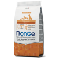 Monge Dog MONOPROTEIN Speciality line All Breeds Adult  kacsa-rizs 2,5kg, 12kg, 15kg