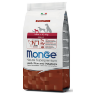 Monge Dog MONOPROTEIN Speciality line Mini Adult  bárány-rizs 2,5kg, 7,5kg, 15kg