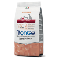 Monge Dog MONOPROTEIN Speciality line Mini Adult  lazac-rizs 2,5kg, 7,5kg, 15kg