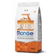 Monge Dog MONOPROTEIN Speciality line All Breeds Puppy&junior kacsa-rizs 2,5kg, 12kg
