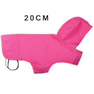 PC050 Kutyaesőkabát tépőzáras, kapucnival pink, Választható méretek: 20,25,30,35,40,45,50,55,60,65cm