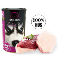 RD343 FINE DOG kutyakonzerv-KACSA 100%-os hústartalommal 1200gr 8db/krt