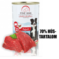 RD720 FINE DOG kutyakonzerv-MARHA 70%-os hústartalommal 400gr 12db/krt