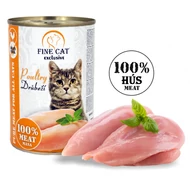 RD736 FINE CAT EXCLUSIVE konzerv macskaeledel BAROMFI 100% HÚS 400g (15db/krt)
