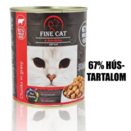 RD300 FINE CAT macskakonzerv SZAFTOS HÚSKOCKÁK- MARHA 67%-os hústartalommal 830gr 12db/krt