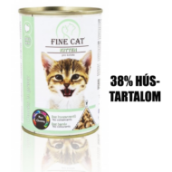 RD309 FINE CAT macskakonzerv KITTEN szaftos húskockák SZÁRNYAS 38%-os hústartalommal 415gr 12db/krt