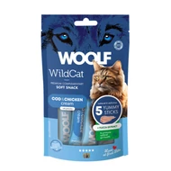 RD5204 Woolf Wildcat Krémsnack - tőkehal &amp; csirke + Yucca kivonat 5x14g (15db/krt)