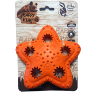 BK15102-Barry King extra erős kutyajáték -jutalomfalat adagoló narancs csillag 12,5cm 