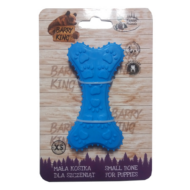 BK15502-Barry King puppy bone kutyajáték -kék mancsos dental gumi csont XS 10cm