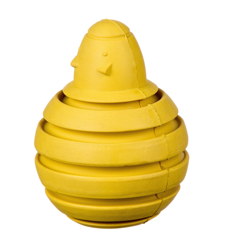 BK15409 Barry King jutalomfalat adagoló tömörgumi egér - bomba -sárga L 10cm