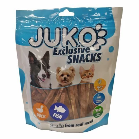 JK17113 Kacsa hasáb tőkehallal és zöldséggel 250gr (60csom/krt)