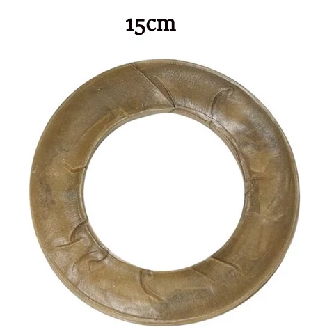 JK12685 Bivalybőr préselt natúr karika 15cm (150gr) 10db/csom (10csom/krt)