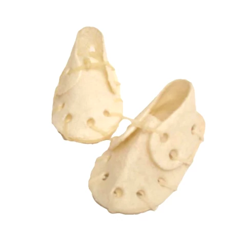 JK12248 Bivalybőr préselt cipő fehér 12,5cm (20-25gr) 10db/csom