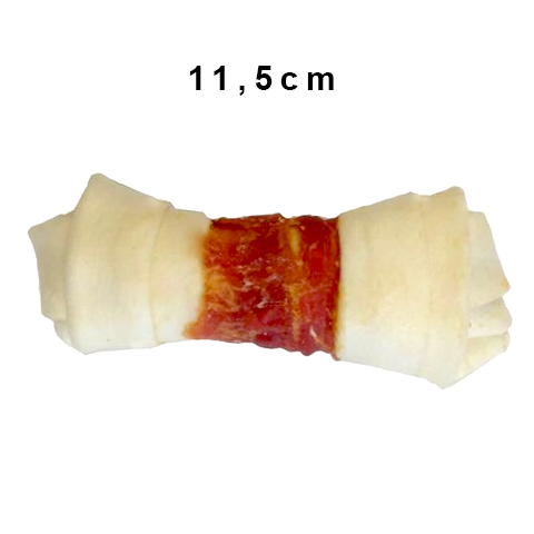 JK13588 Bivalybőr csomó kacsahúsba tekerve 11,5cm 20db/csomag (16 csomag/krt)