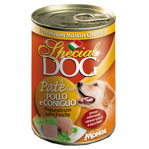 Special Dog Premium konzerv kutyaeledel Paté Adult csirke-nyúl 400gr (24db/krt)