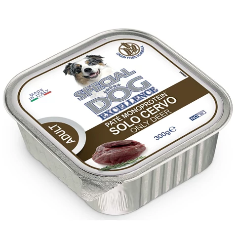 Special Dog Excellence Premium alutálca kutyaeledel Paté MONOPROTEIN-Szarvas 300gr (18db/krt)