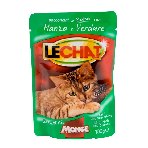 Lechat Premium macskaeledel alutasakos marha 100g (24db/krt)