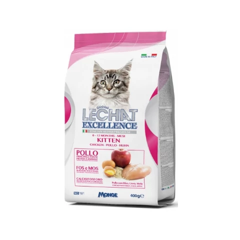 Lechat Excellence Szuperprémium KITTEN száraz macskaeledel 400g