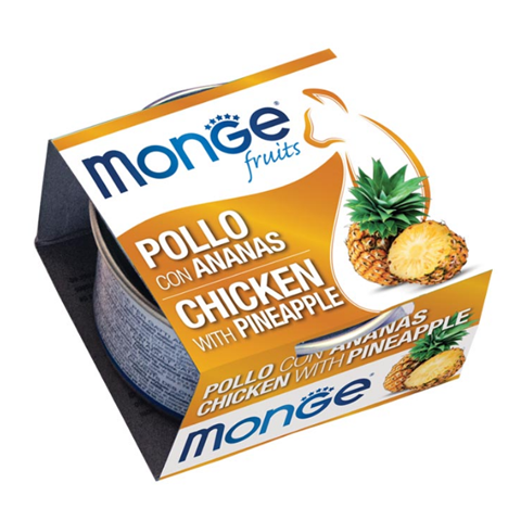 Monge cat fruits macskakonzerv csirke-ananász 80gr (24db/krt)