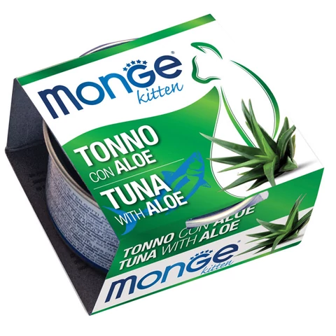 Monge cat fruits kitten macskakonzerv tonhal-aloe vera 80gr (24db/krt)