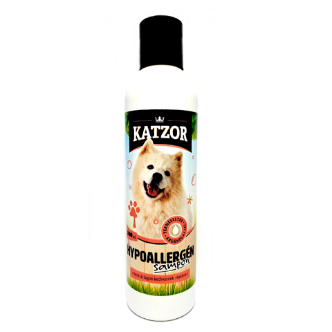 AT001 Katzor Prémium minőségű hypoallergén kutyasampon 200ml (12db/krt)