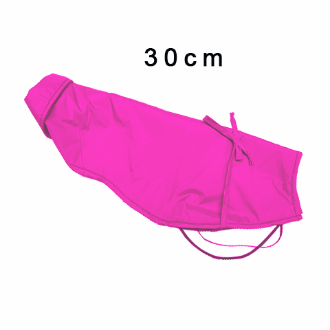 PC051 Kutyaesőkabát kötős, gallérral pink, Választható méretek: 20,25,30,35,40,45,50,55,60,65cm