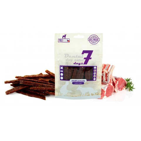 RD-D7053 Dental Dog Care 7days - puha bárányhús csíkok 80g (12db/krt)