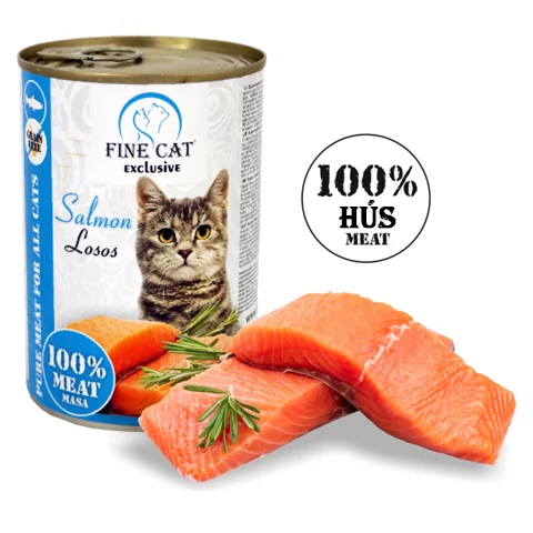 RD737 FINE CAT EXCLUSIVE konzerv macskaeledel LAZAC 100% HÚS 400g (15db/krt)