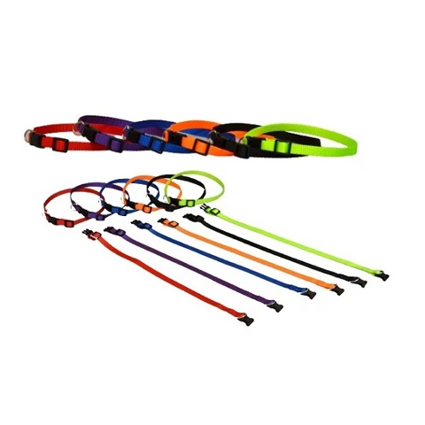 417,05 Fényvisszaverő textil nyakörv kölyökkutyáknak - 1x22-35cm neon színek