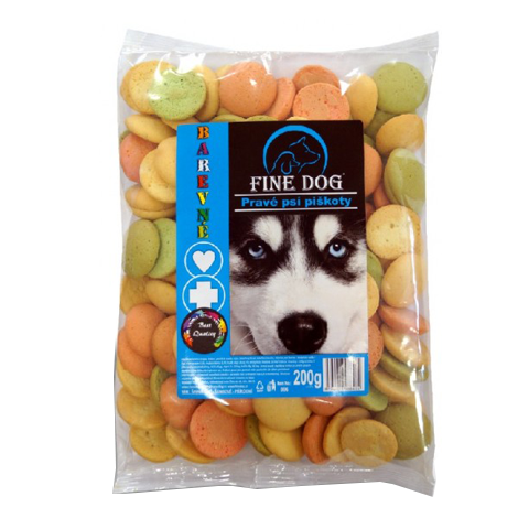 RD006 Fine Dog-Kutya és macska piskóta 200gr színes (25db/krt) 