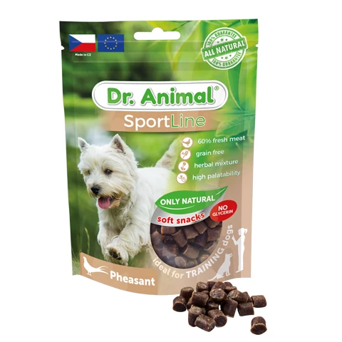 RD640071 Dr. Animal SportLine-fácán hipoallergén, puha jutalomfalat 100gr (12db/krt) 