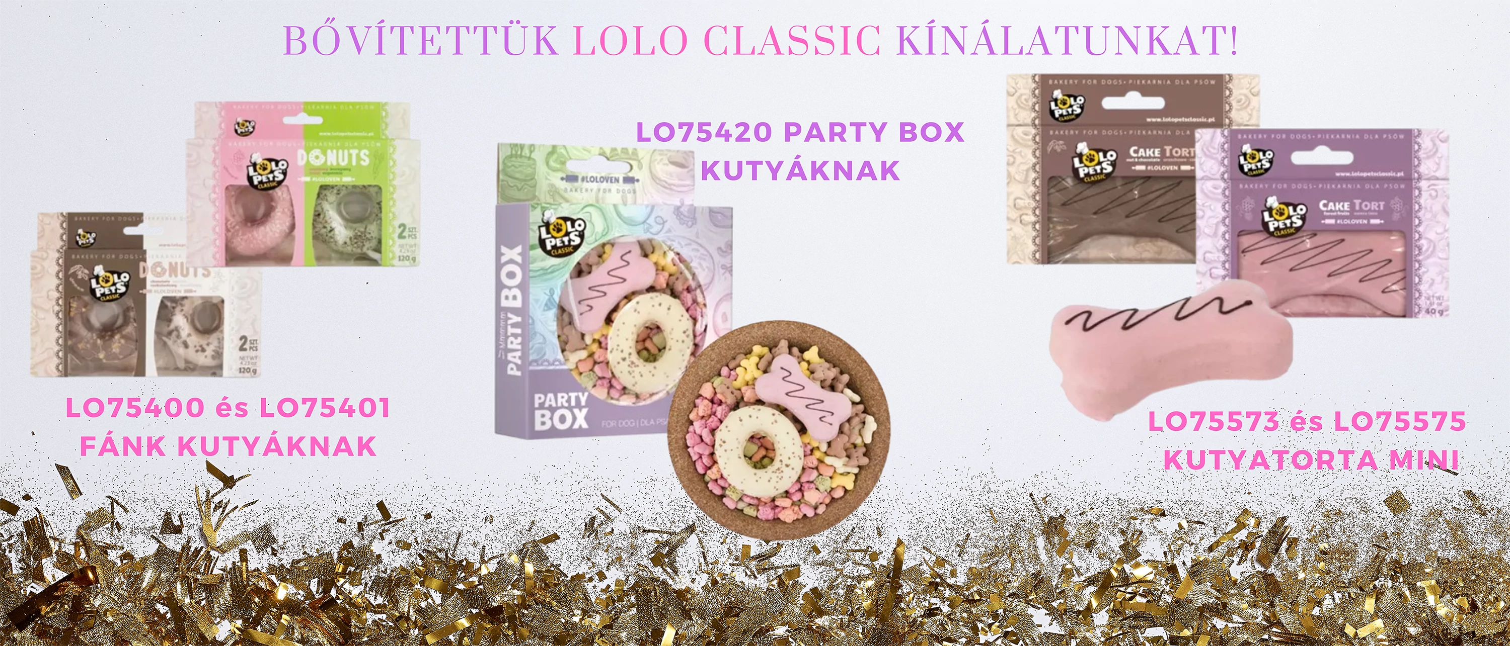 Lolo Classic fánk partybox minitorta